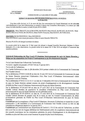 Calaméo A4 Délibération Prenant Acte Du Débat Sur Le PADD Communes