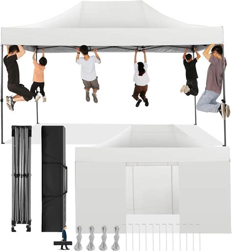 Amazon Cobizi X Pop Up Canopy With Sidewall Heavy Duty