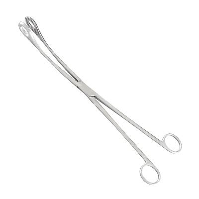 Kelly Sponge Placenta Forceps 12 5 Curved Serrated Ring Jaws