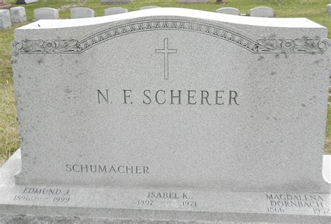 Isabel K Scherer Schumacher Find A Grave Memorial