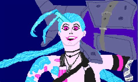 Jinx Pixel Art By Zigzagvg On Deviantart