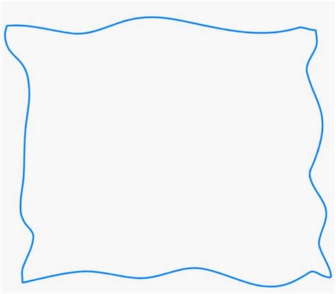 Squiggly Border - Clip Art Border Blue PNG Image | Transparent PNG Free ...