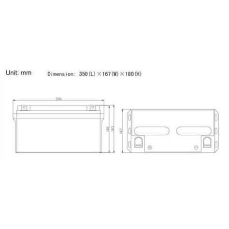 Batterie Plomb Carbone Gel D Charge Lente Pour Bateau Camping Car