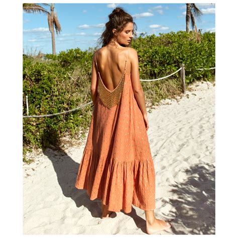 Sundress Metallic Kara Dubai Terracotta Dress James Ascher