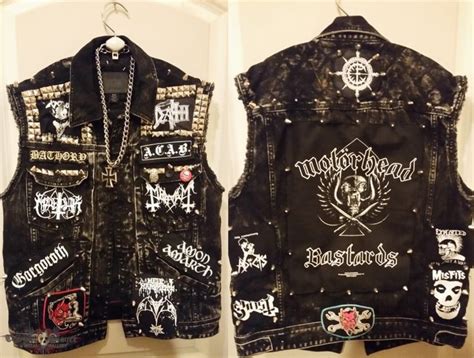 Pin By Mark On Metallica Battle Vests Metal Clothing Punk Jackets