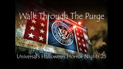 The Purge Walk Through At Hhn25 Youtube