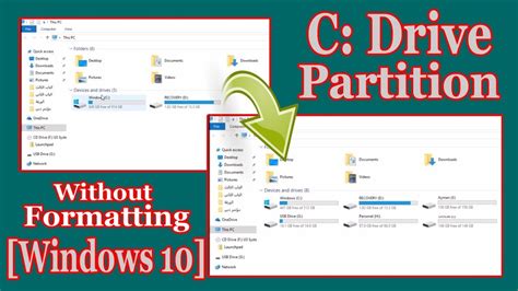 How To Partition C Drive In Windows