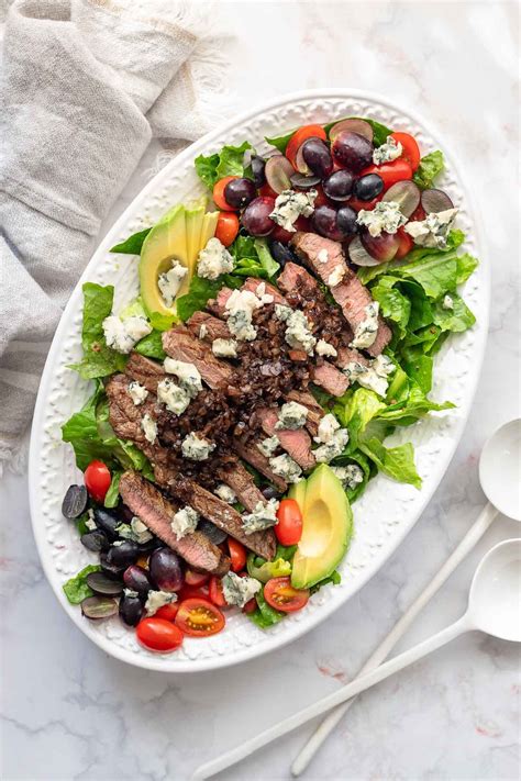 Gegrilltes Steak Mit Salat Und Balsamico Glasur Rezept Elle