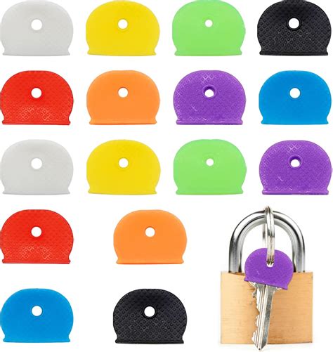 Pcs Universal Rubber Half Round Key Caps Covers In Assorted Colors