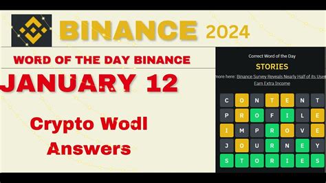 Binance Word Of The Day Crypto Wodl Wodl Binance Answers Binance