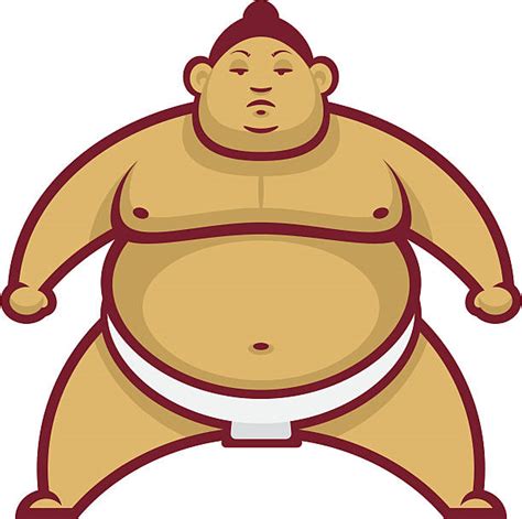 Fat Sumo Wrestler Cartoon