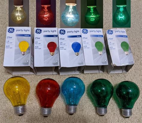 Lighting Gallery Net Halogen And Incandescent Lamps Ge W Colored