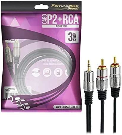 Cabo P Rca Fitz P Estereo X Rca Macho Plug Metal M Amazon Br