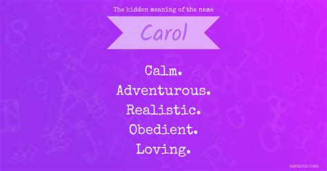 The hidden meaning of the name Carol | Namious