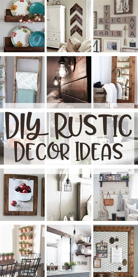 Diy Rustic Decor Ideas Diy Rustic Decor Rustic Decor Rustic Diy