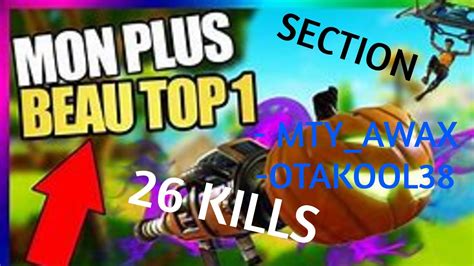 Mon Plus Beau Top Sur Fortnite En Section Kill Au Snipe Magnifique