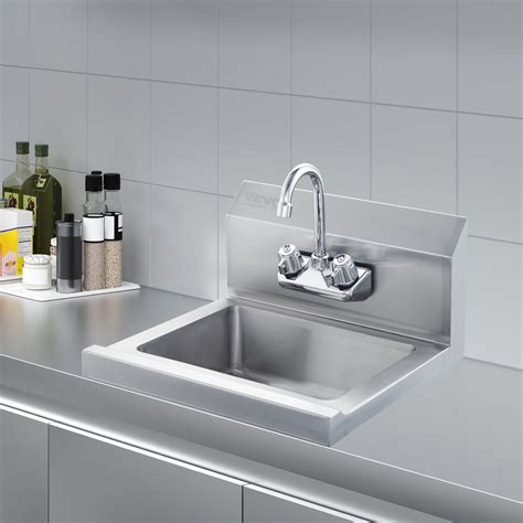 BENTISM 17"x12.8" Commercial NSF Stainless Steel Hand Washing Sink with ...