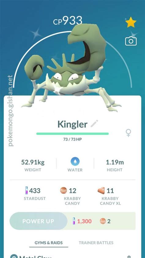 Kingler - Pokemon Go