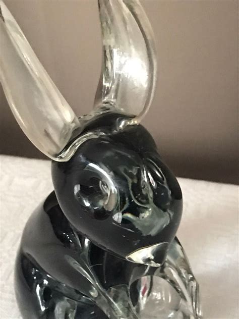 Figurine Lapin En Verre Souffl Videgrenierdunet