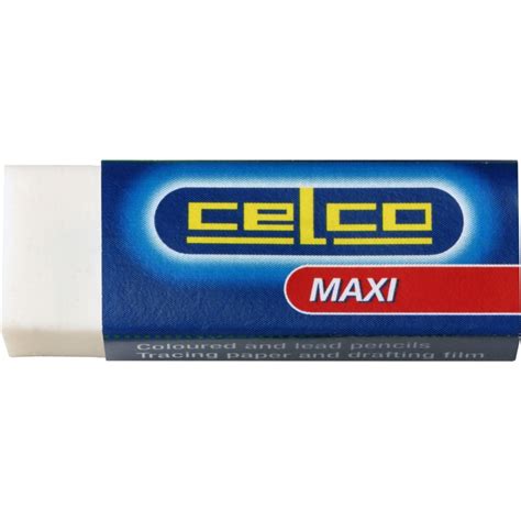 Celco Maxi Eraser For Coloured And Lead Pencils Each Nuprint Office Supplies