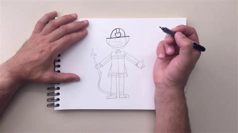 How To Draw A Firefighter