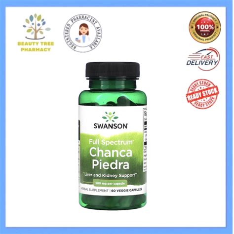 Swanson Full Spectrum Chanca Piedra 500mg 60 Veggie Capsules Lazada