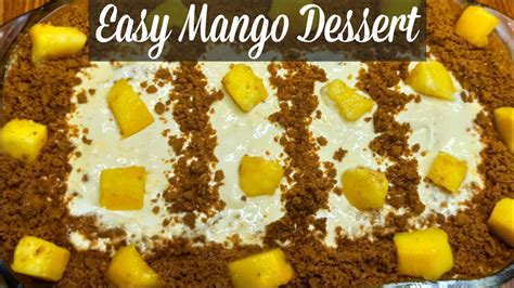 Easy Mango Dessert Creamy Mango Delight Quick Dessert Recipe No Bake Dessert Aasan