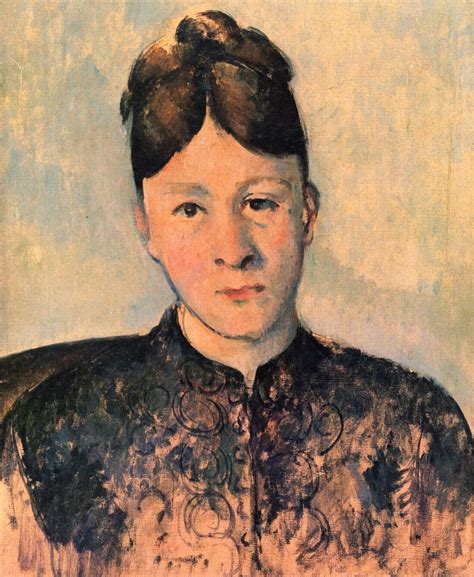 Portrait of Madame Cezanne - Paul Cezanne - WikiArt.org - encyclopedia ...