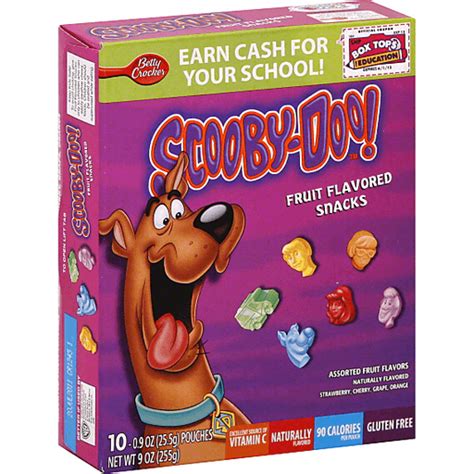 Betty Crocker Fruit Flavored Snacks Scooby Doo Assorted Fruit