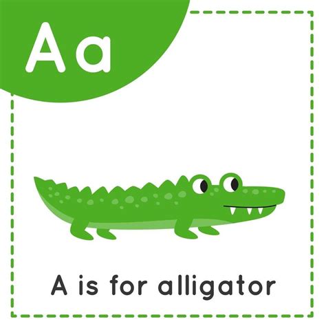 Download Learning English Alphabet For Kids Letter A Cute Alligator