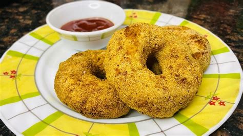 Onion Donuts Crispy Donuts Using Boiled Potato Snacks Recipe Youtube