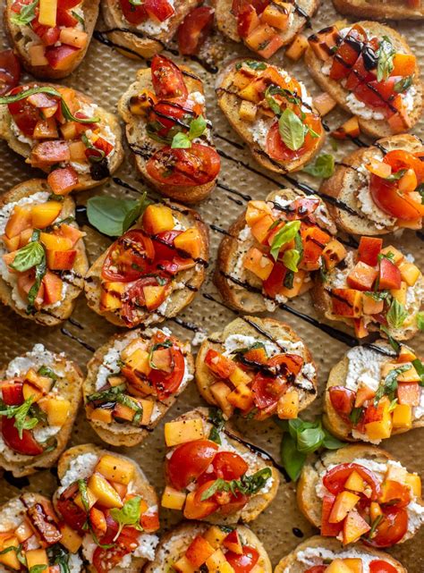 Peach Bruschetta With Whipped Ricotta Crostini Artofit