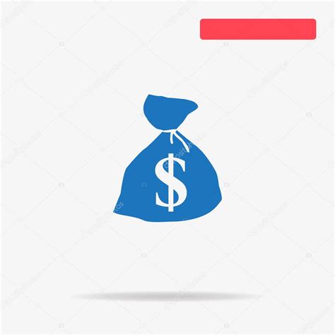 Icono De Bolsa De Dinero D Lar Ilustraci N Del Concepto Vectorial Para