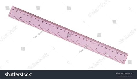 Ruler Measuring Length Markings Centimeters Isolated Stock Photo ...