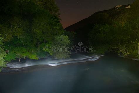 Waterfalls at night stock photo. Image of tall, beauty - 23115810