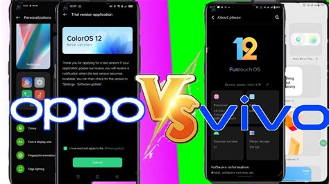 Oppo Vs Vivo Comparison Update Sistem Vivo Vs Oppo Android 12 Update