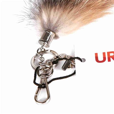 Sesamum Fox Tail Accessories Key ring Bag Charm Pendant - ursfur