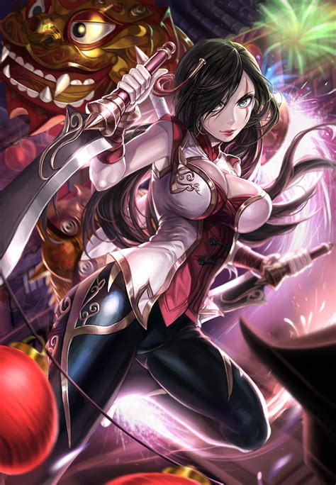 Katarina And Warring Kingdoms Katarina League Of Legends Drawn By Box