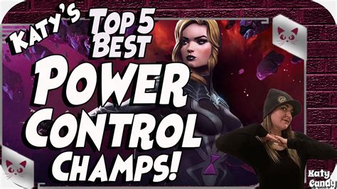 Top 5 Best Power Control Champs Marvel Contest Of Champions Youtube