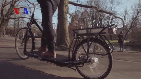 Bike And Treadmill Merged To Create A Walk On Wheels Youtube