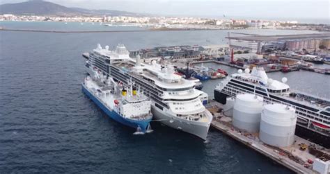 Watch Cruise Ship Receives First Lng Bunkering In Gibraltar Safety4sea