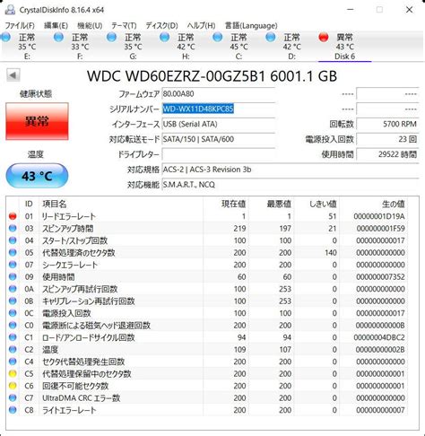 Yahoo オークション Western Digital WDC WD60EZRZ 6TB HDD SATA JUN