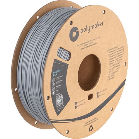 Polymaker Mm Polylite Pla Filament Kg Gray Pa B H