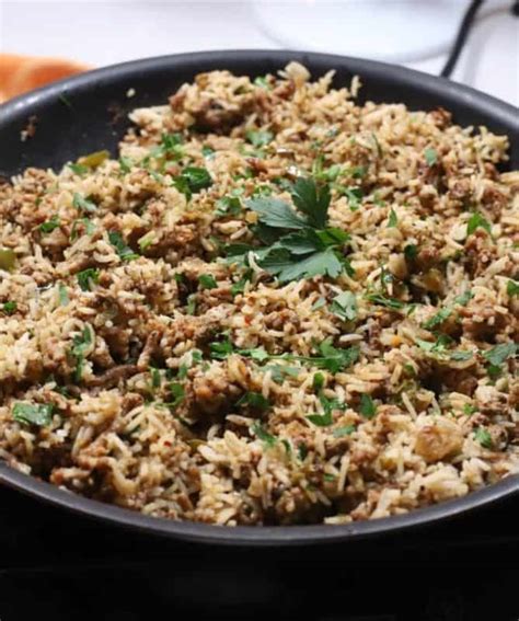 Classic Cajun Dirty Rice With Sausage