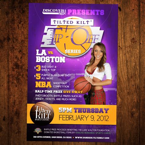 Discoversd Tilted Kilt Event Poster John Wolfe Compton