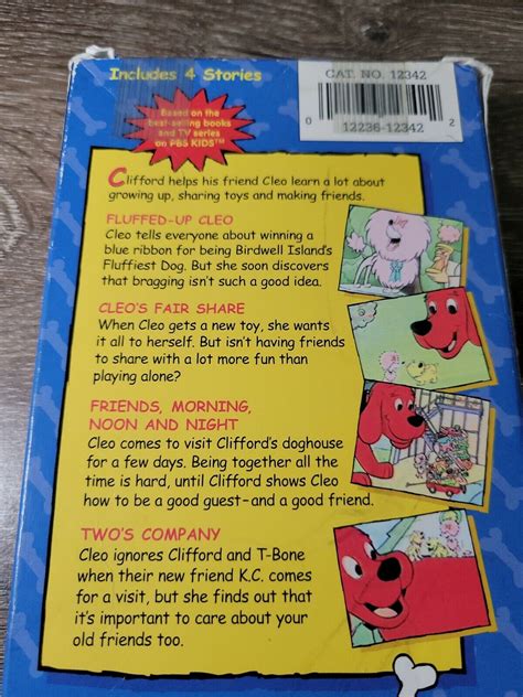 Clifford The Big Red Dog Cliffords Fluffiest Friend Cleo Vhs