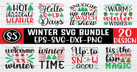 Winter Svg Bundle Bundle · Creative Fabrica