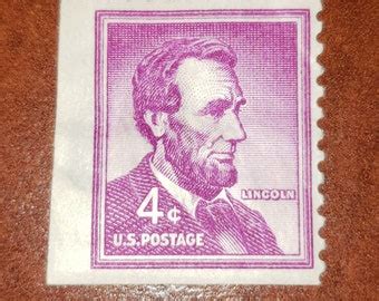 Abraham Lincoln 4 Cent Stamp Purple Hotsell Centralcountiesservices Org