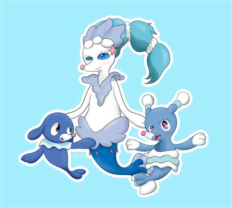 Popplio evolution by HarryPotCher on DeviantArt