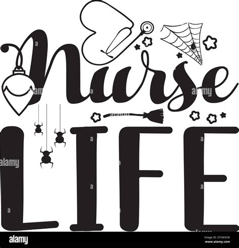 Nurse Life Svg Design Stock Vector Image And Art Alamy